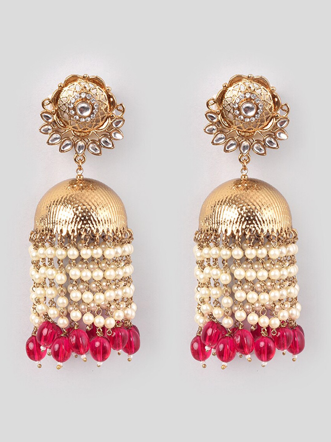 

phuljhadi Gold-Plated Contemporary Jhumkas Earrings