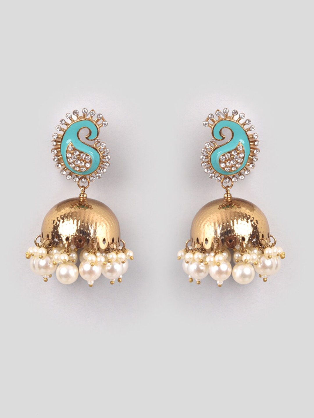 

phuljhadi Gold-Plated Contemporary Jhumkas