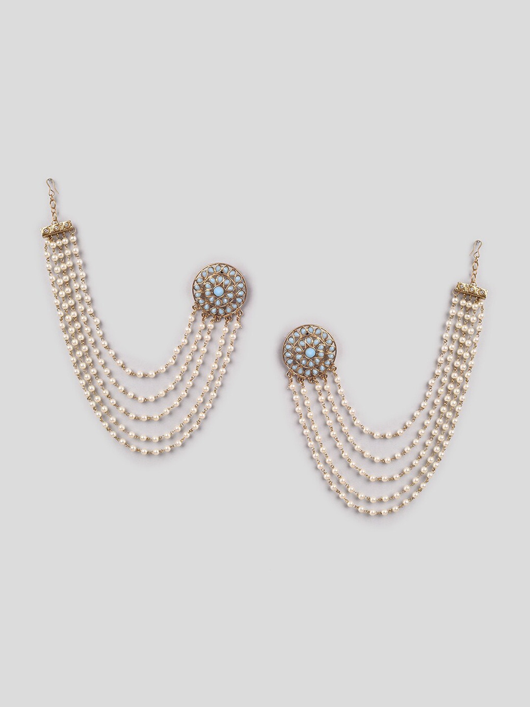 

phuljhadi Gold-Plated Contemporary Ear Cuff Earrings