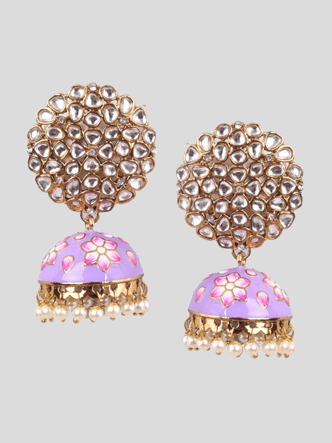 

phuljhadi Gold-Plated Contemporary Jhumkas Earrings