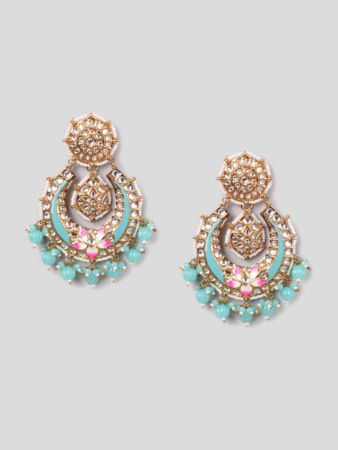 

phuljhadi Gold-Plated Contemporary Chandbalis