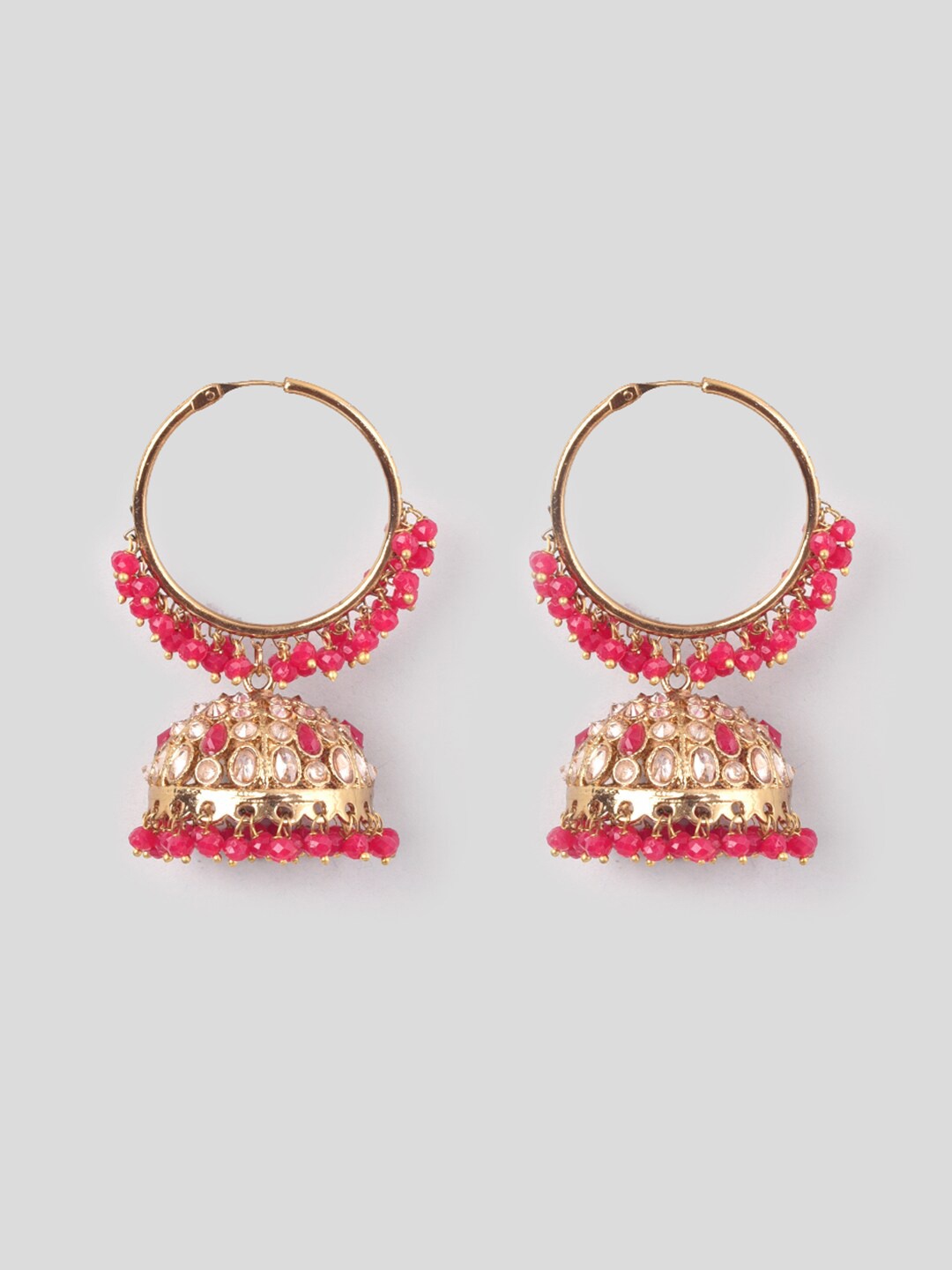 

phuljhadi Gold-Plated Contemporary Jhumkas Earrings