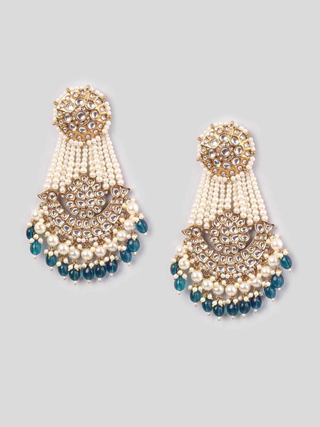 

phuljhadi Gold-Plated Contemporary Chandbalis