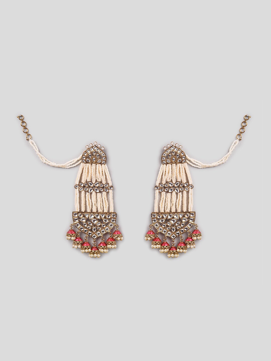 

phuljhadi Gold-Plated Contemporary Chandbalis With Sahara