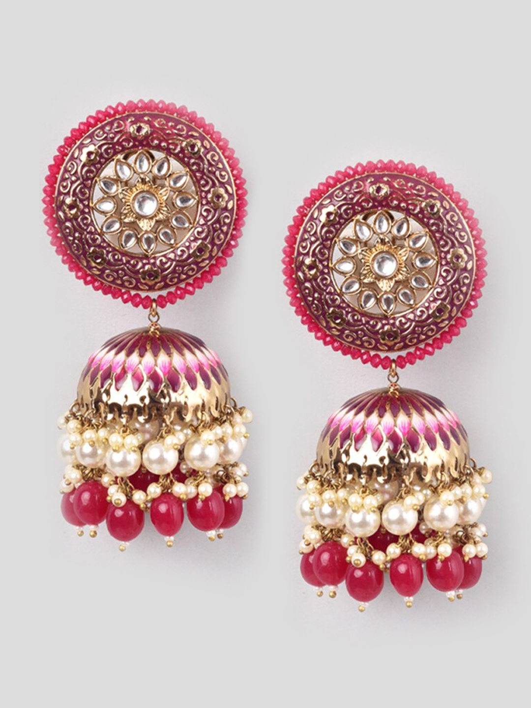 

phuljhadi Gold-Plated Contemporary Jhumkas
