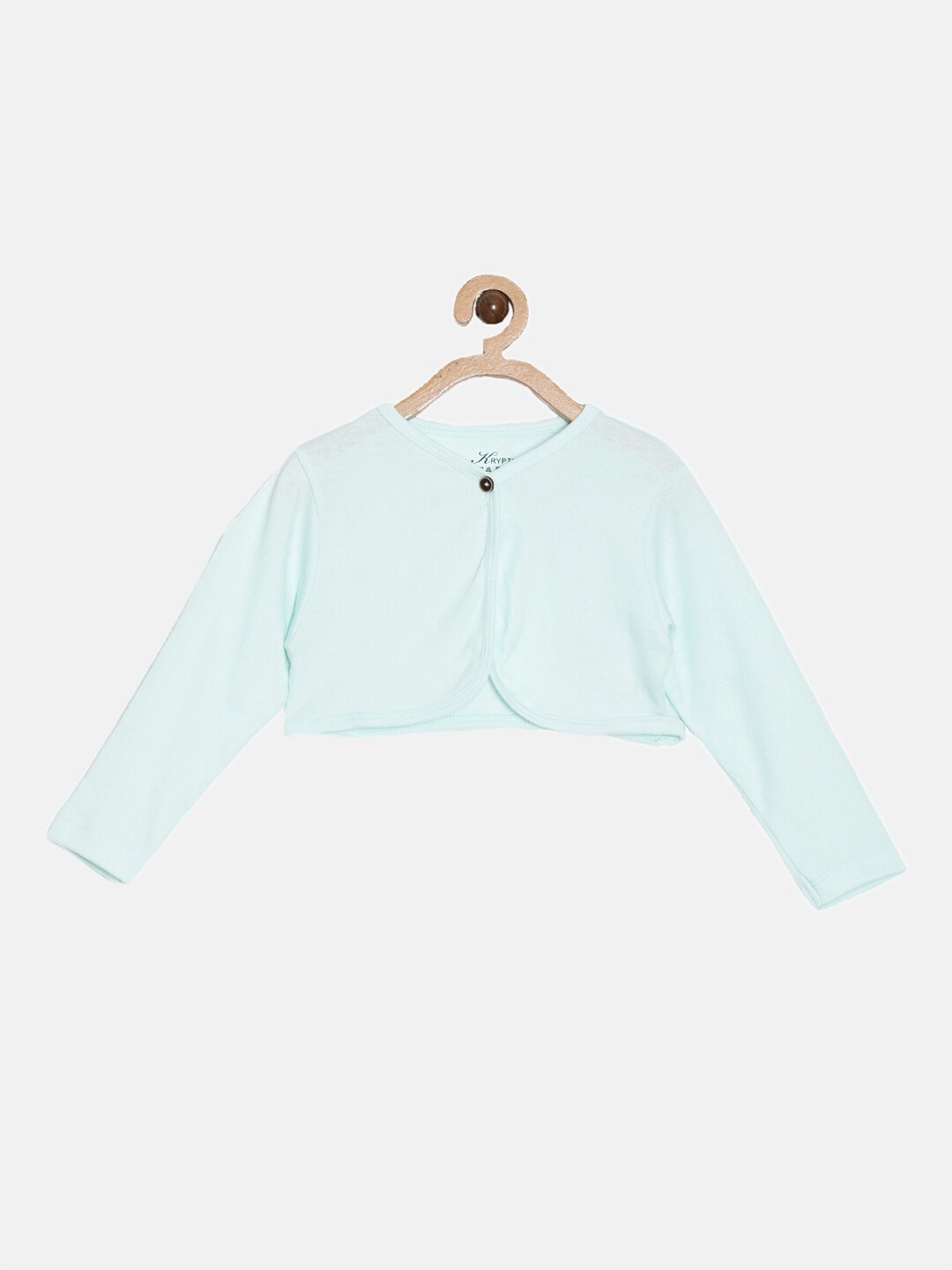 

Kryptic Girls Green Crop Button Shrug