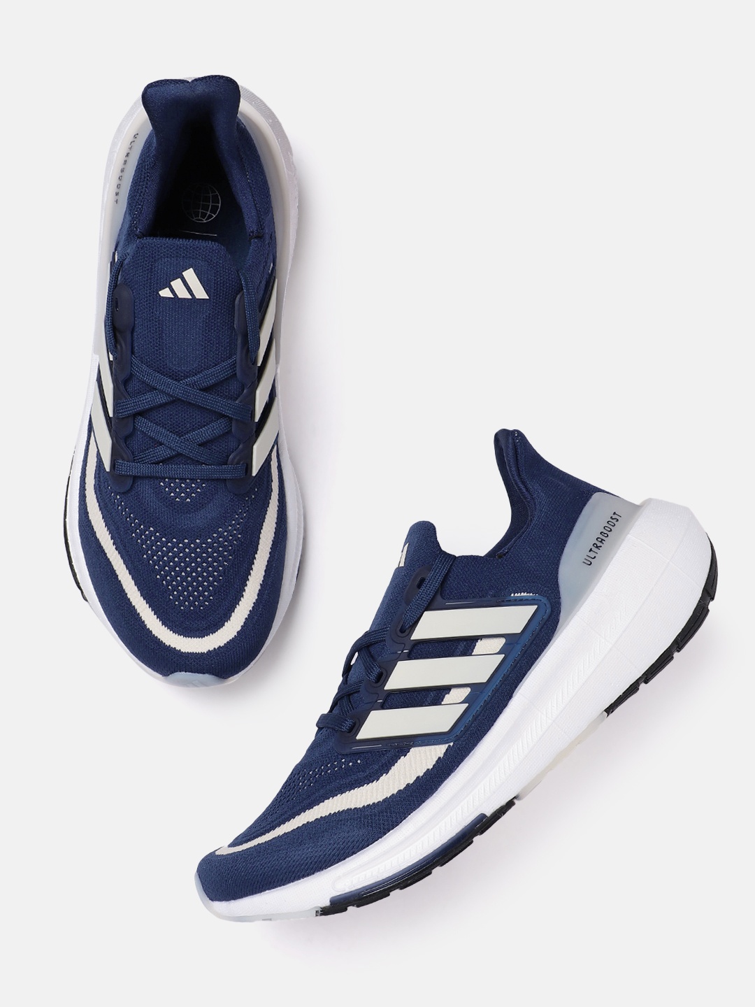 

ADIDAS Unisex Woven Design Ultraboost Light Running Shoes, Blue