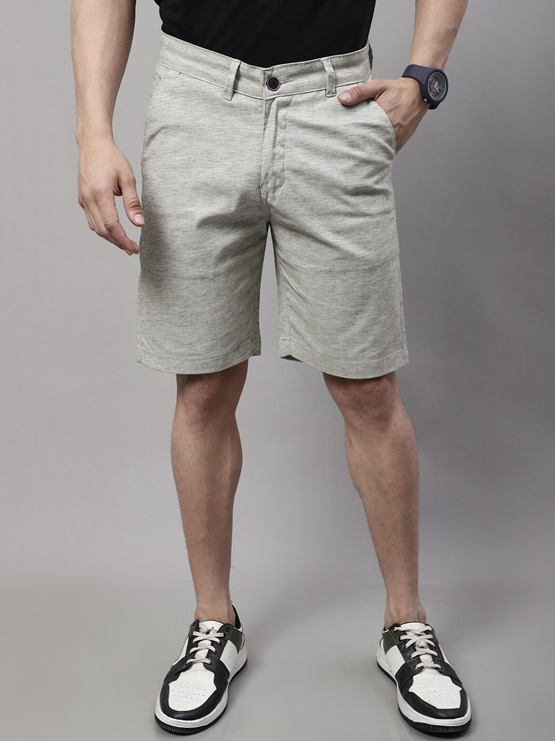 

Majestic Man Men Slim Fit Chino Shorts, Green