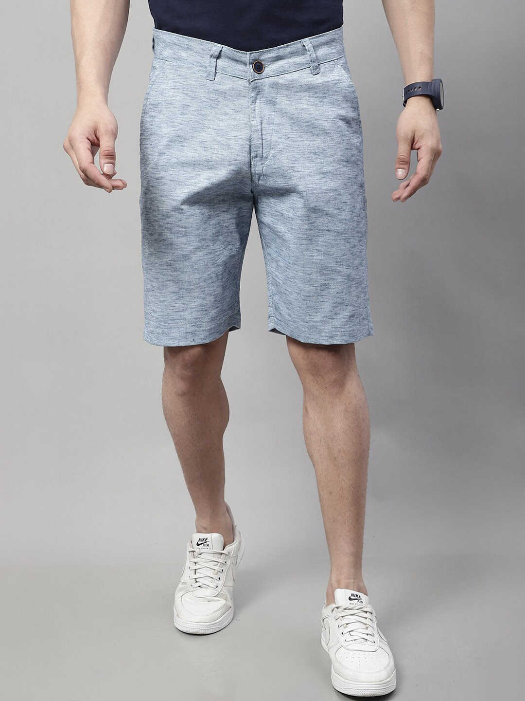 

Majestic Man Men Slim Fit Chino Shorts, Blue