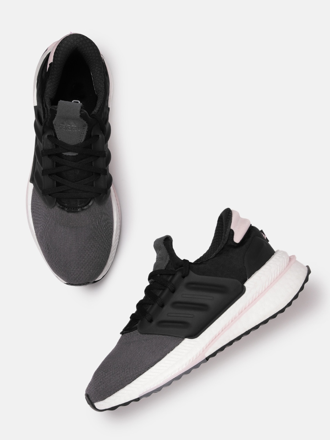 

ADIDAS Women Woven Design X_PLRBOOST Running Shoes, Grey