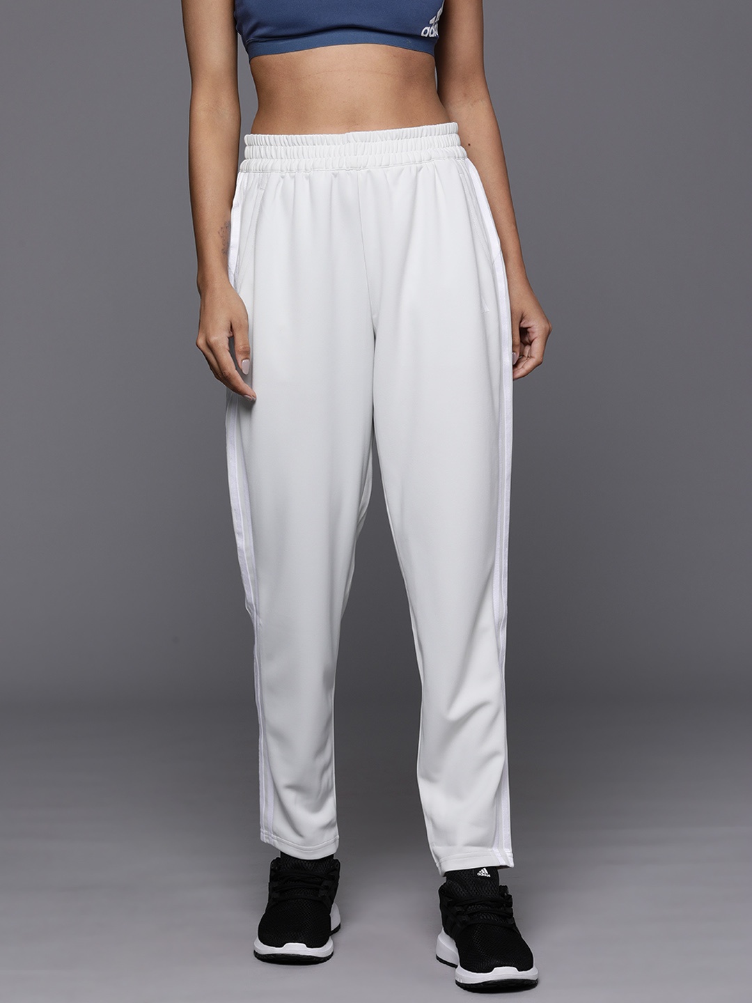 

ADIDAS Women TR-ES 3S Track Pants, Grey