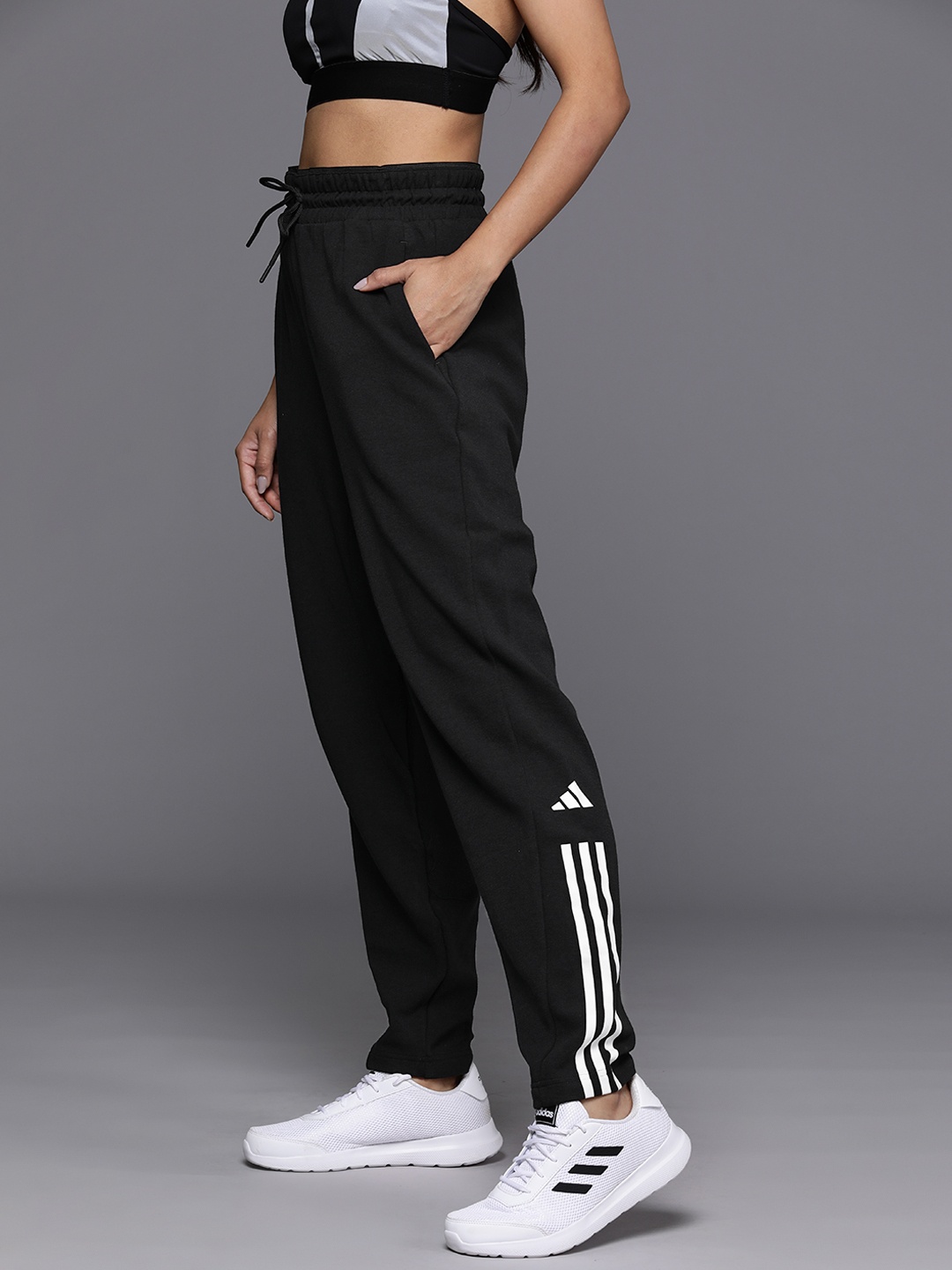 

ADIDAS Women Aeroready TR-ES MIN COT Track Pants, Black