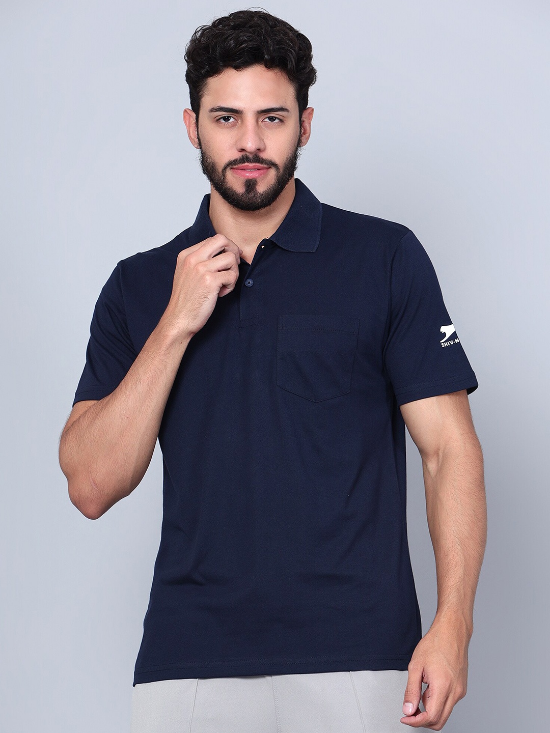 

Shiv Naresh Polo Collar Sports T-shirt, Navy blue