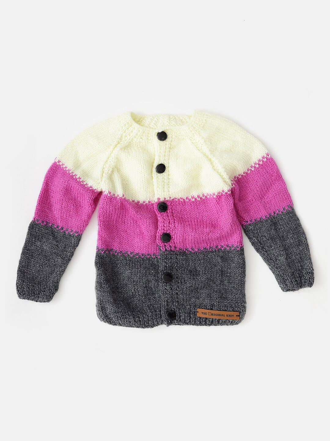 

The Original Knit Unisex Kids Colourblocked Longline Pullover, Purple