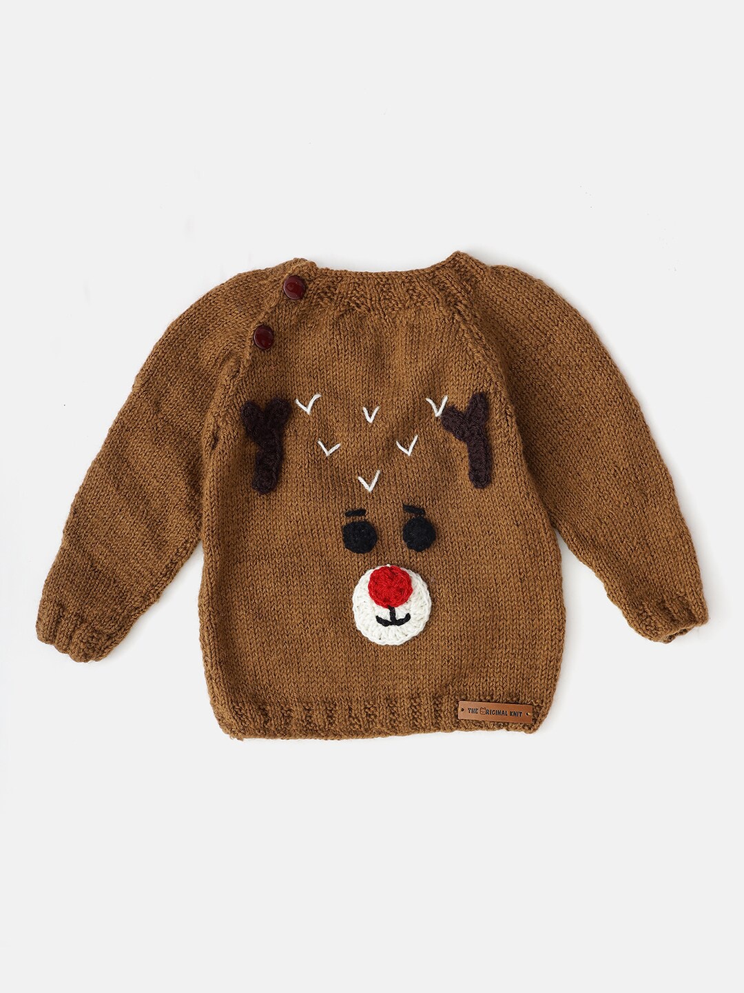 

The Original Knit Infant Kids Pullover Sweater, Brown