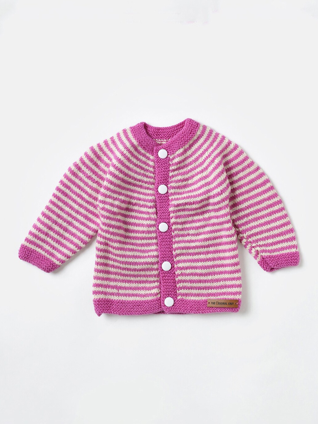 

The Original Knit Infant Kids Striped Cardigan Sweater, Purple