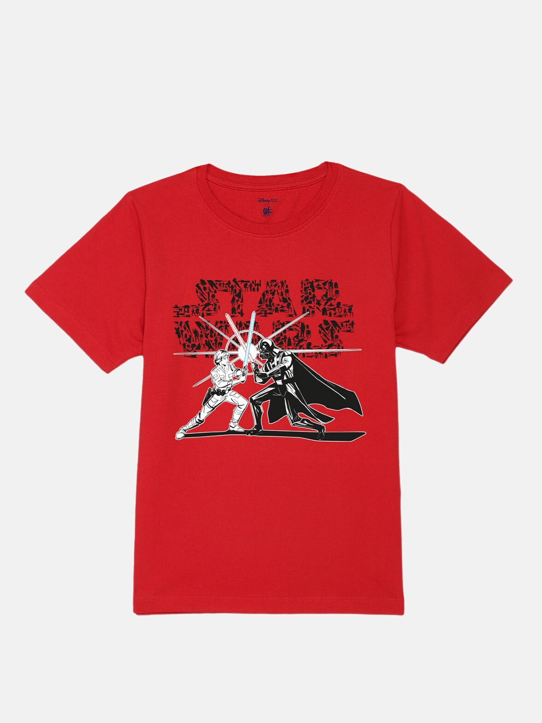 

YK Star Wars Boys Star Wars Printed Pure Cotton T-shirt, Red