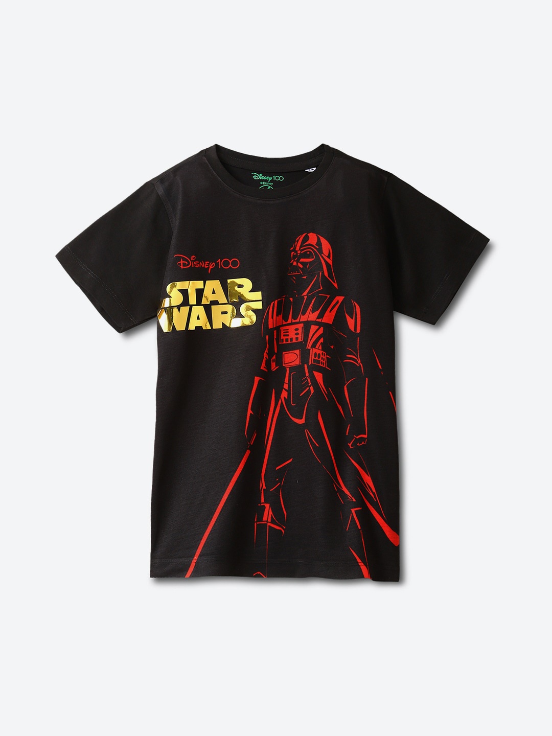 

YK Boys Star Wars Printed T-shirt, Black