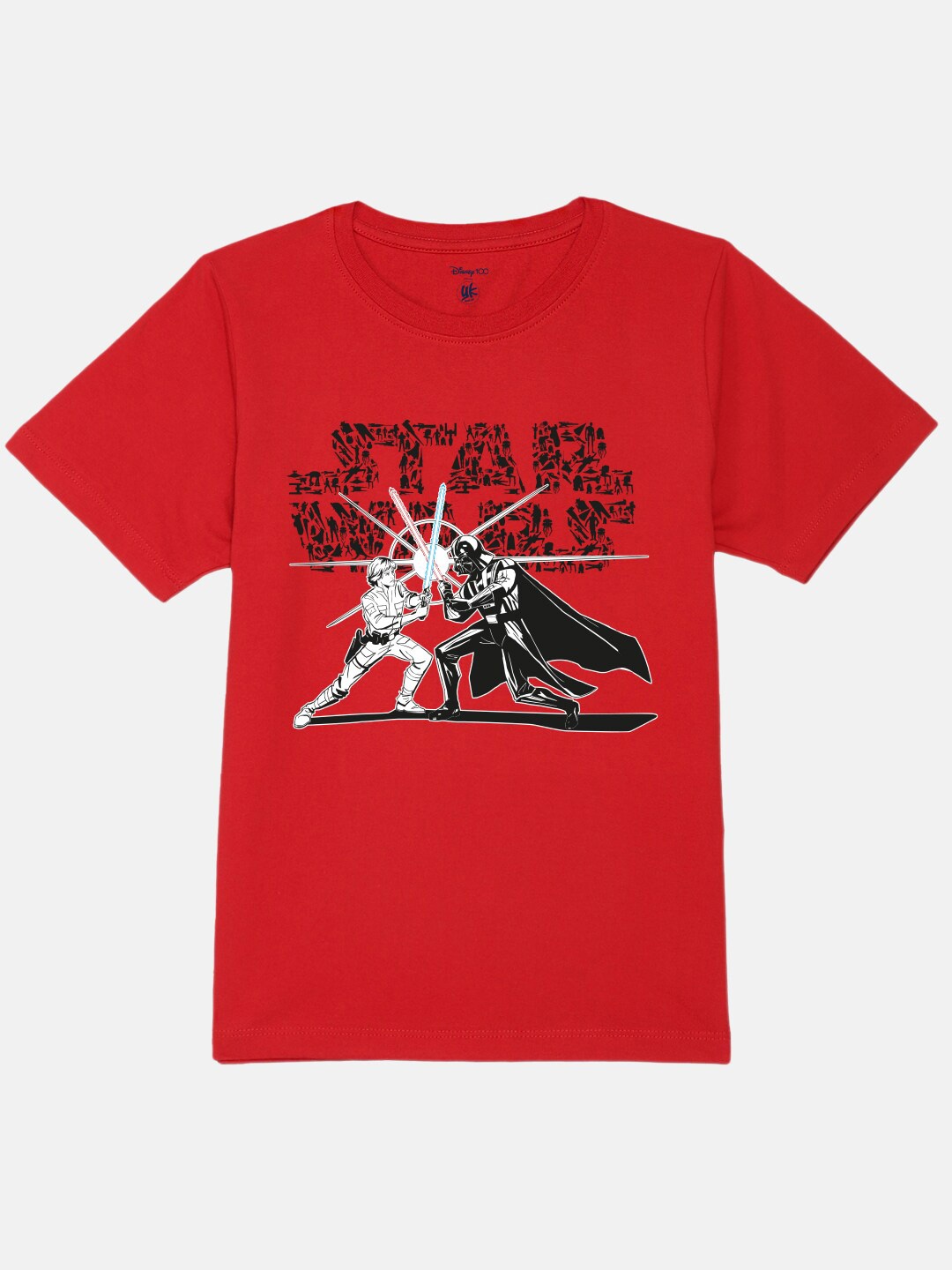 

YK Star Wars Boys Printed Pure Cotton T-shirt, Red