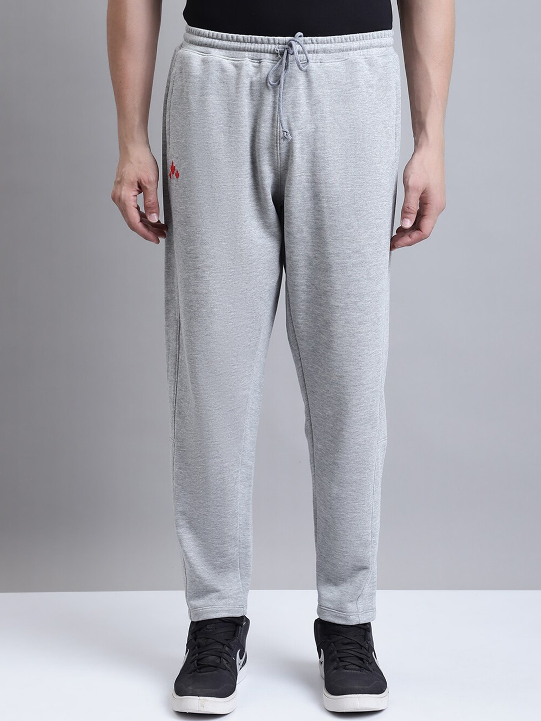 

Rute Men Mid-Rise Cotton Track Pants, Grey