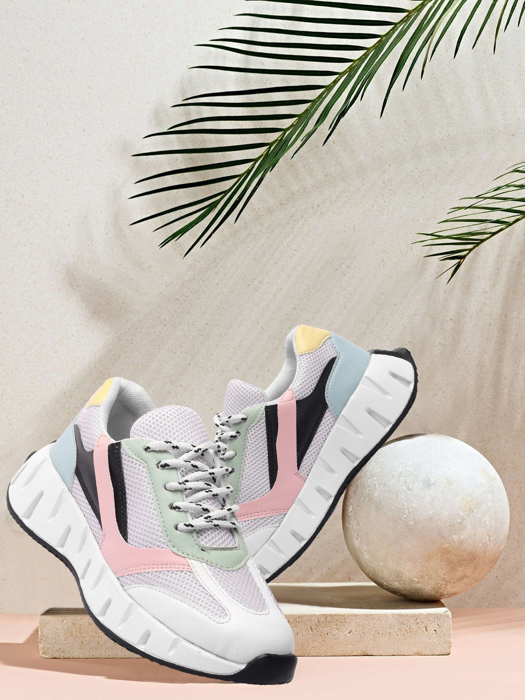 

Denill Women Colourblocked Sneakers, White