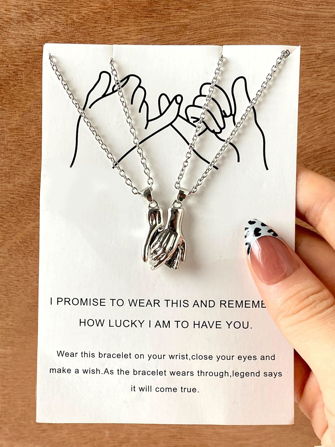 

MEENAZ Unisex Set Of 2 Silver Plated Chains