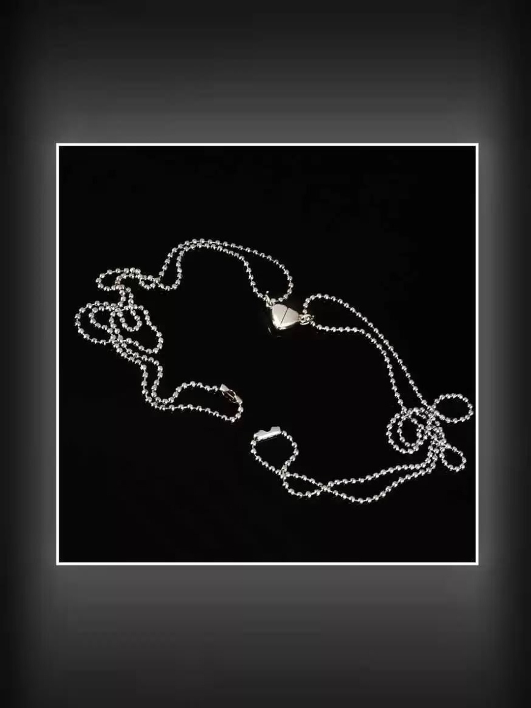 

MEENAZ Set Of 2 Silver-Plated Pendant