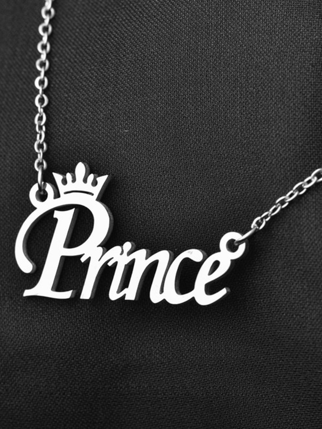 

MEENAZ Men Silver-Plated Prince Pendant