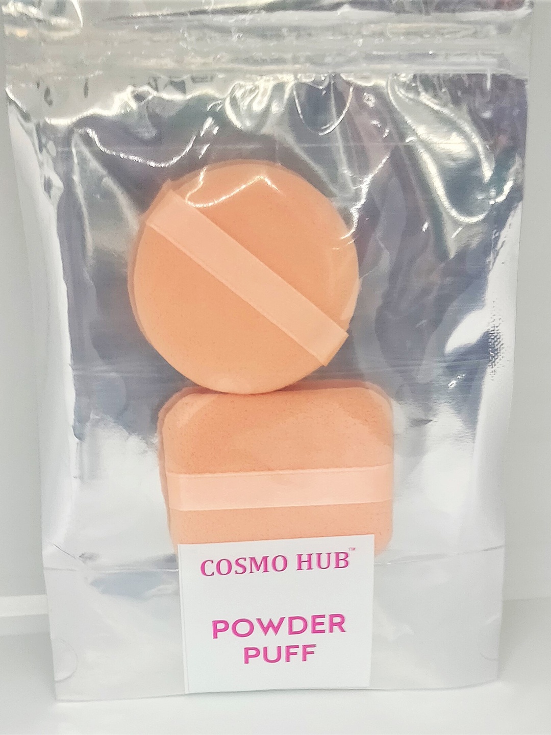 

COSMO HUB Premium Powder Puff, Peach