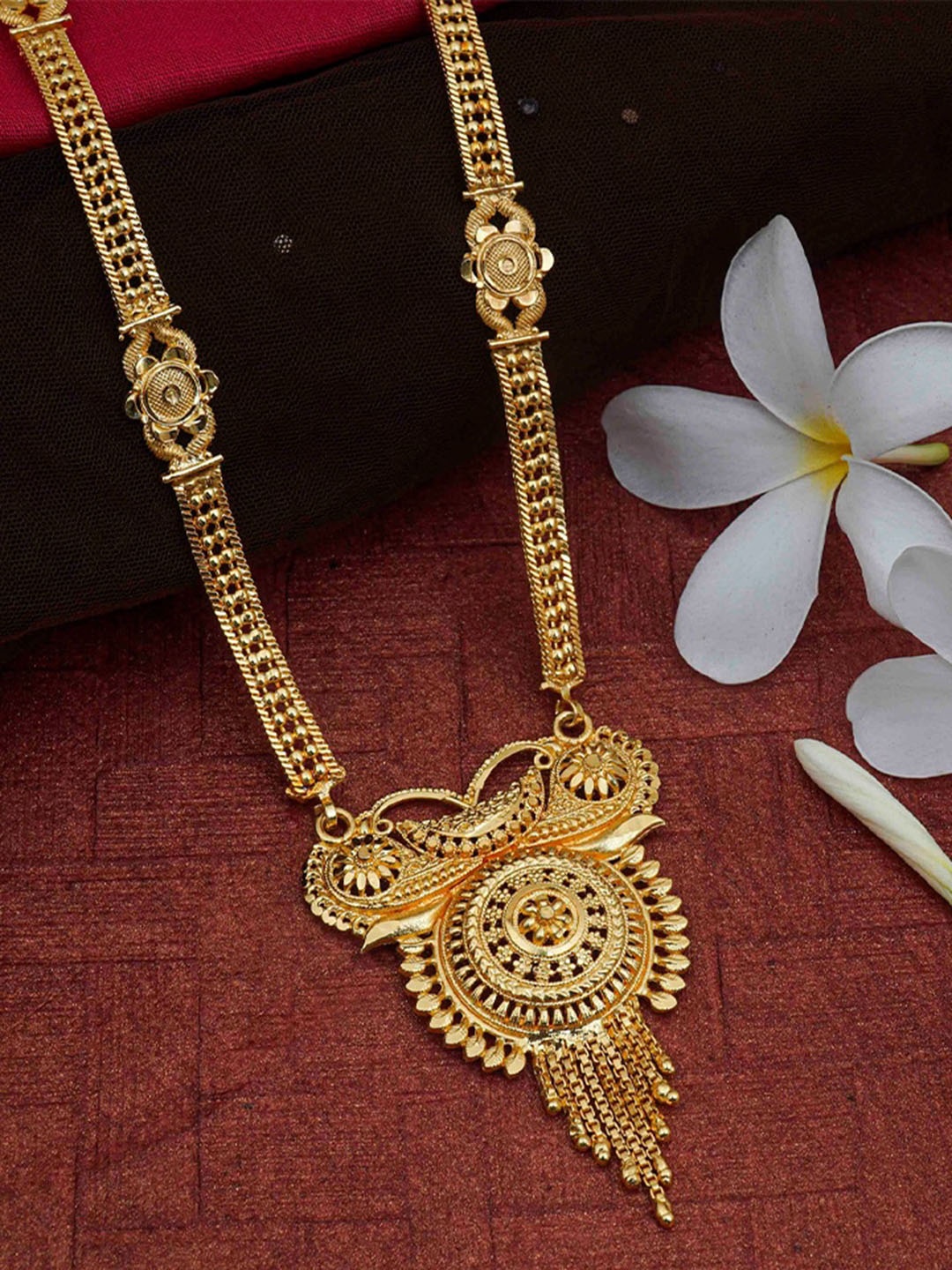 

Ramdev Art Fashion Jwellery Gold-Plated Beaded Mangalsutra