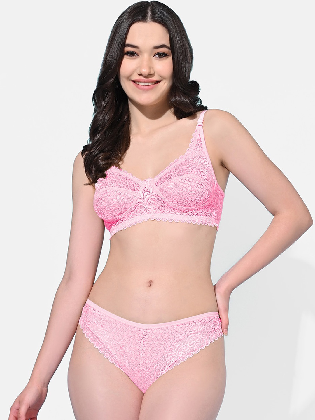 

FIMS Self-Design Lingerie Set, Pink