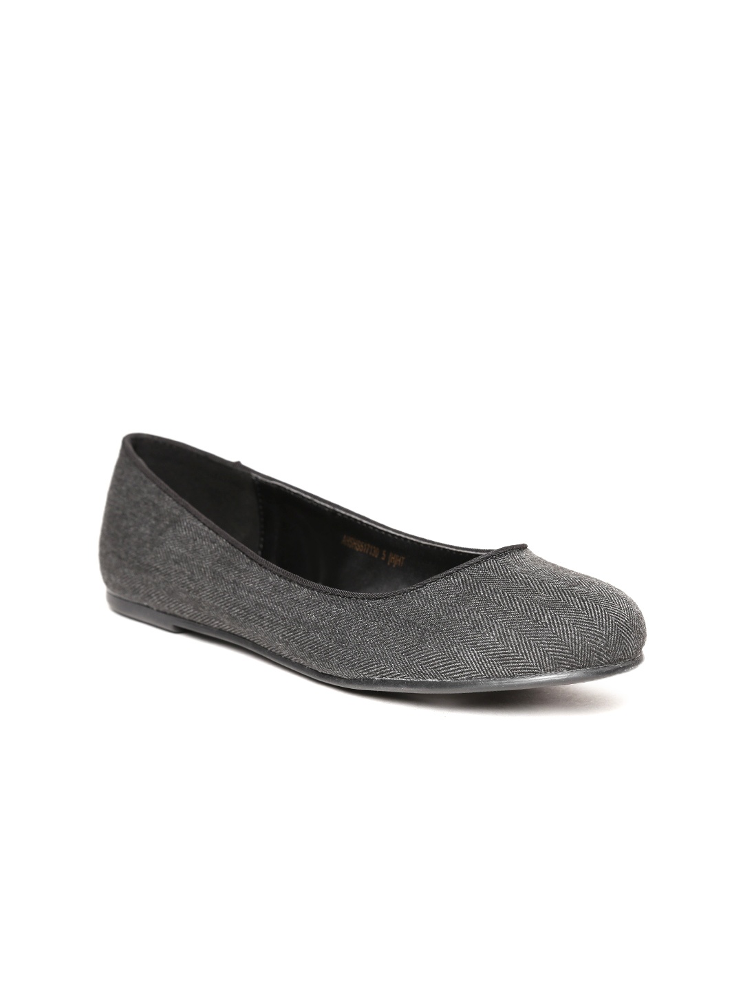

Allen Solly Women Charcoal Grey Woven Design Ballerinas