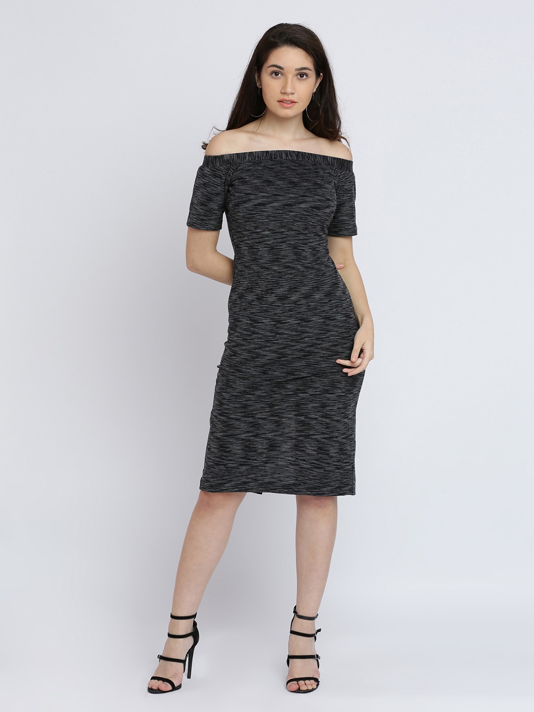 

Miss Chase Women Black Solid Bodycon Dress