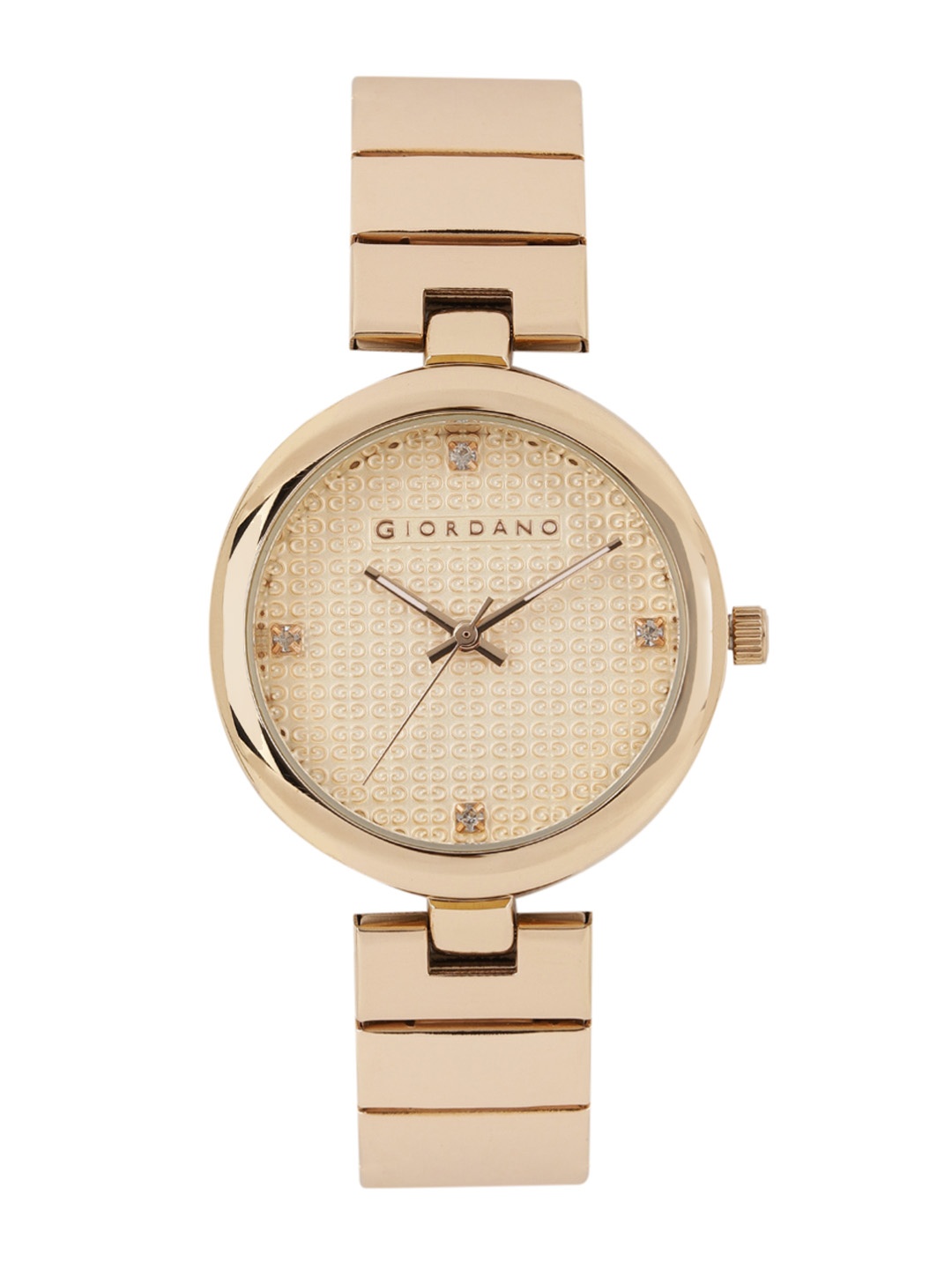 

GIORDANO Women Gold-Toned Textured Analogue Watch A2059-44