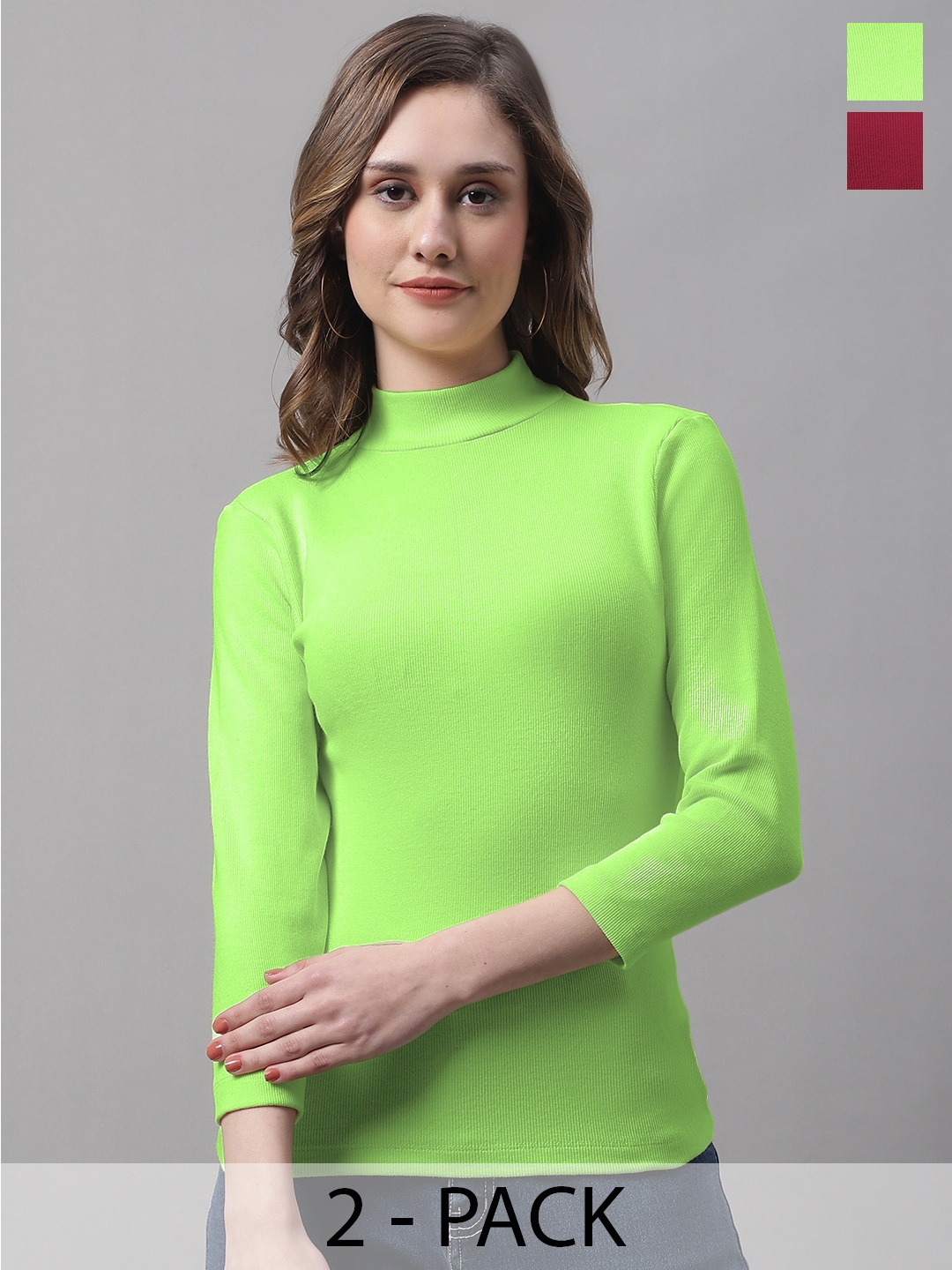 

FBAR Green Cotton Top