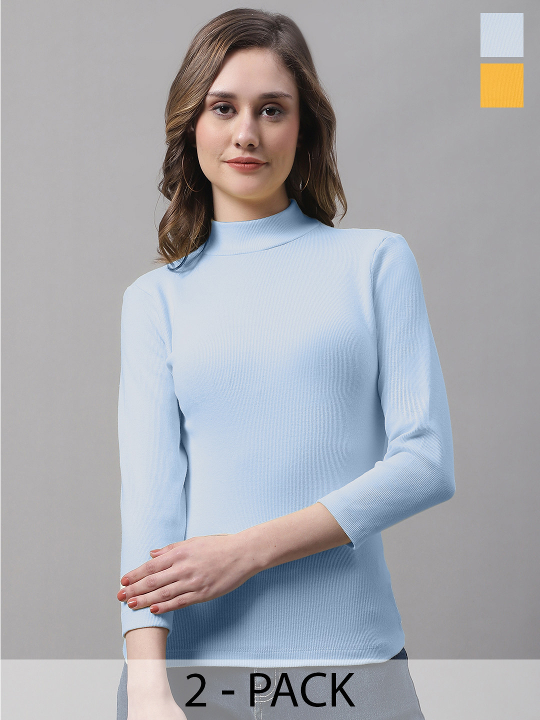 

FBAR Turquoise Blue Cotton Top