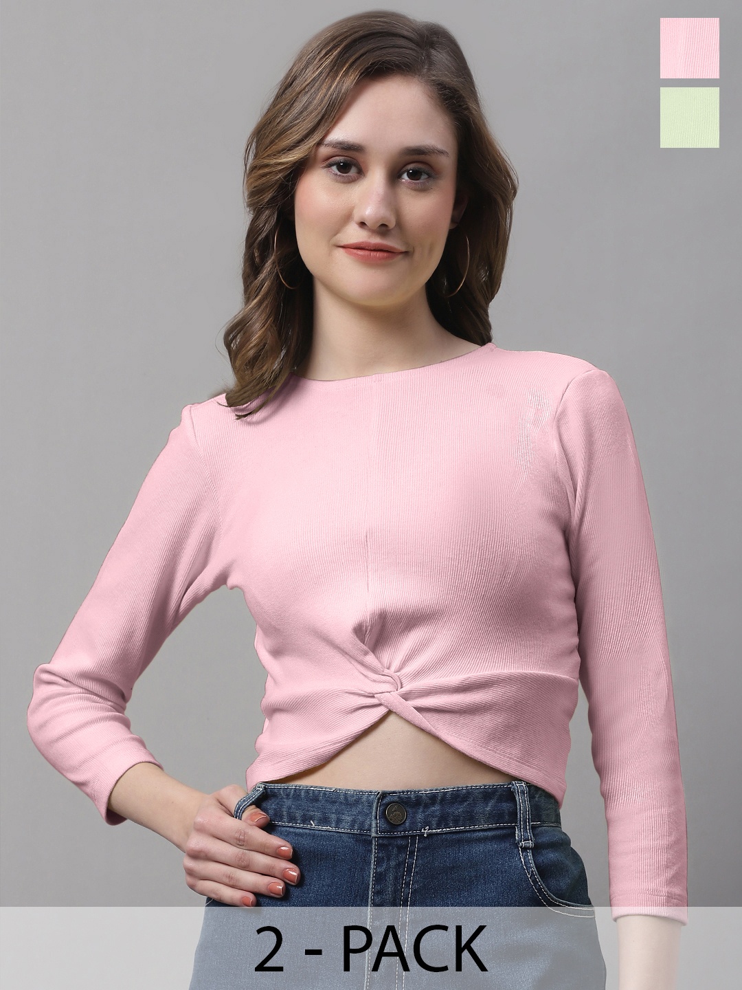 

FBAR Coral Cotton Crop Top