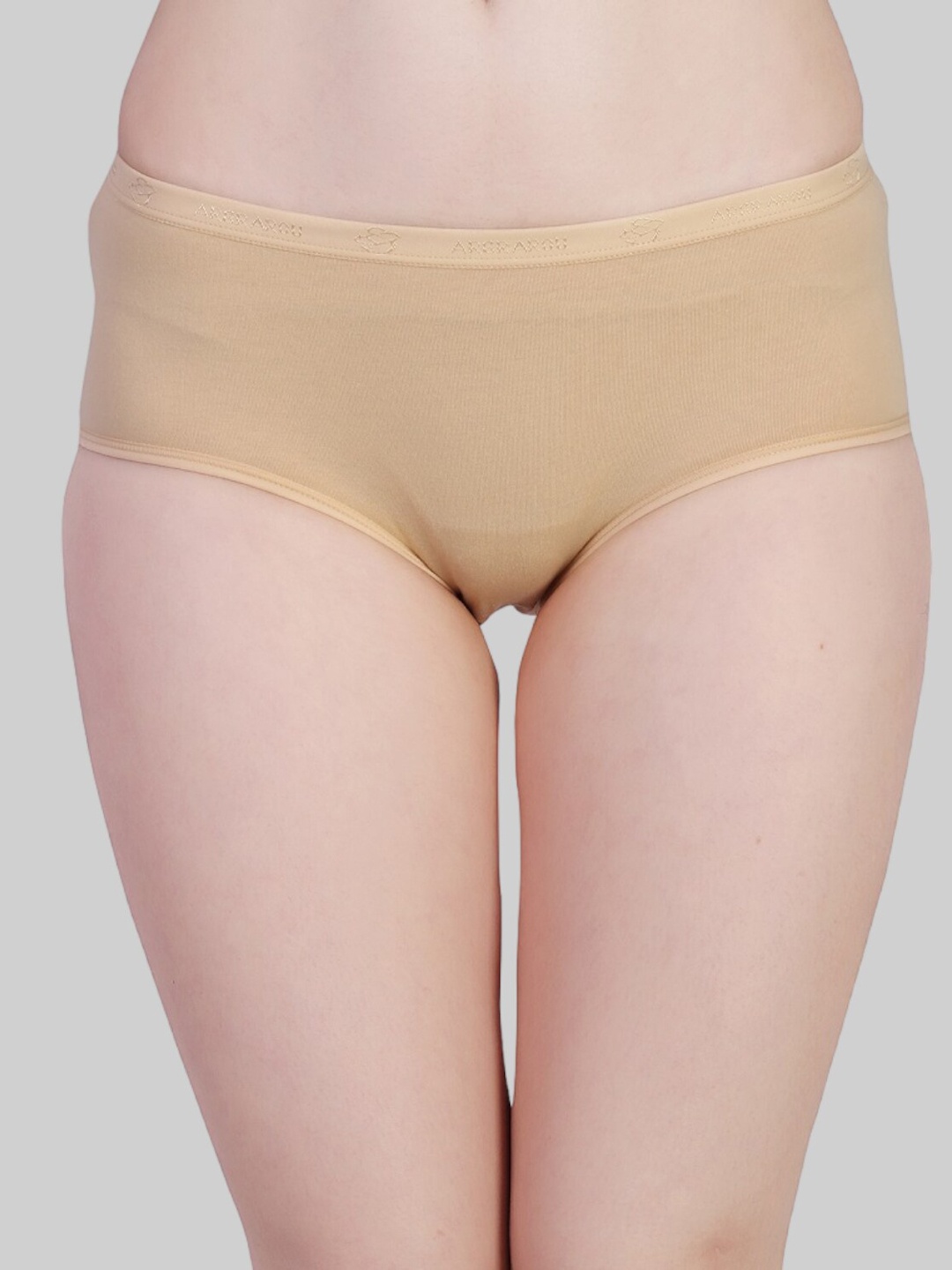 

PLUMBURY Women Pack of 2 Full Coverag Period Briefs PLPANTY11200622BL/BGS, Beige