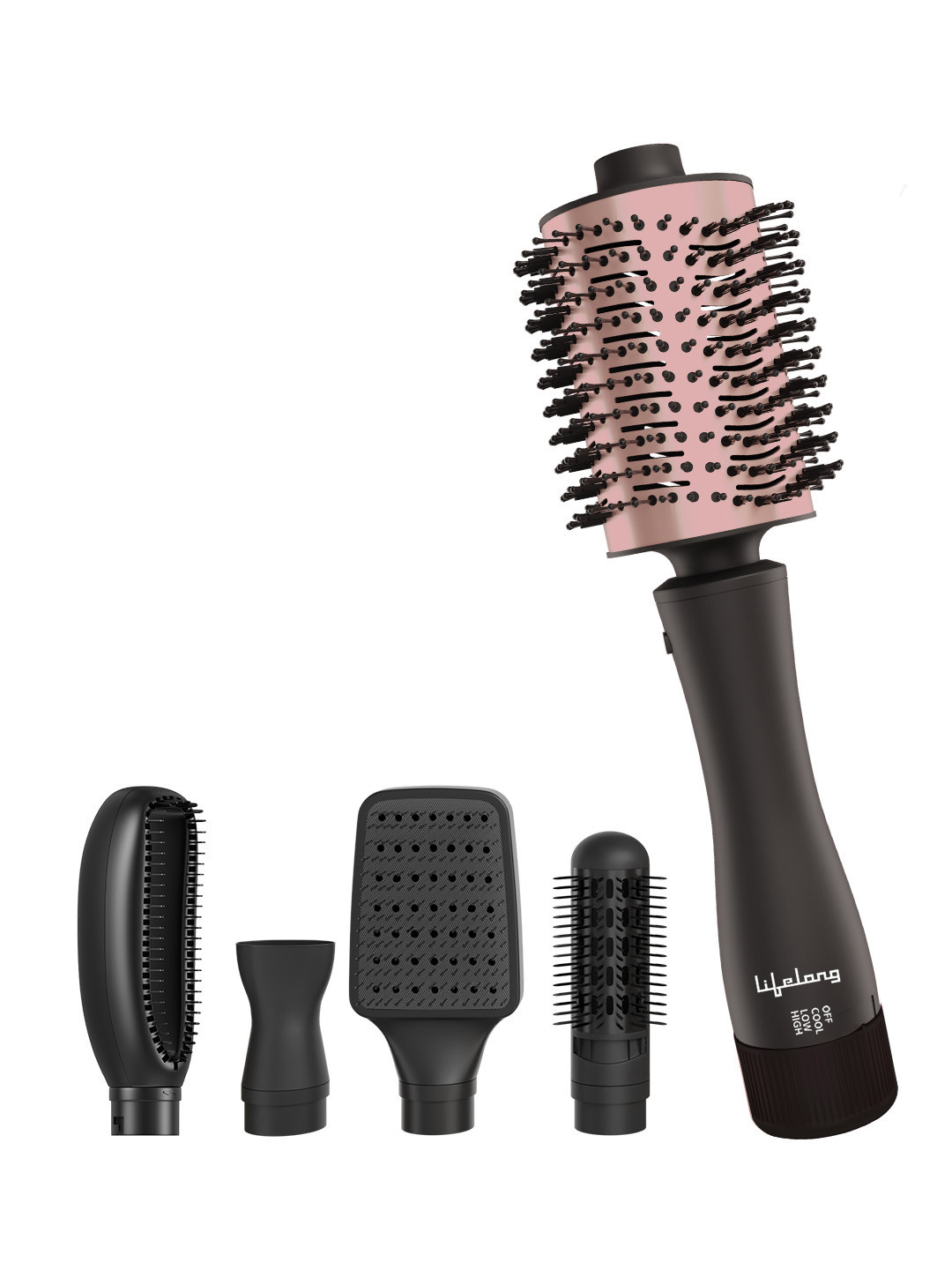 

Lifelong Hair Volumizer - 4 in 1 Attachments, Rose gold
