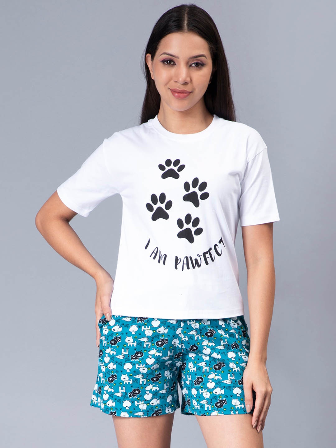 

Ninos Dreams Conversational Printed T-Shirt with Shorts, Green