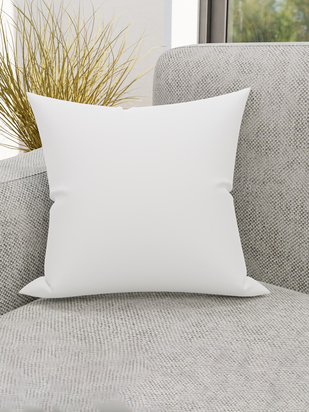 

CURIOUS LIFESTYLE White 5 Pieces Striped Pre-filled Cushions