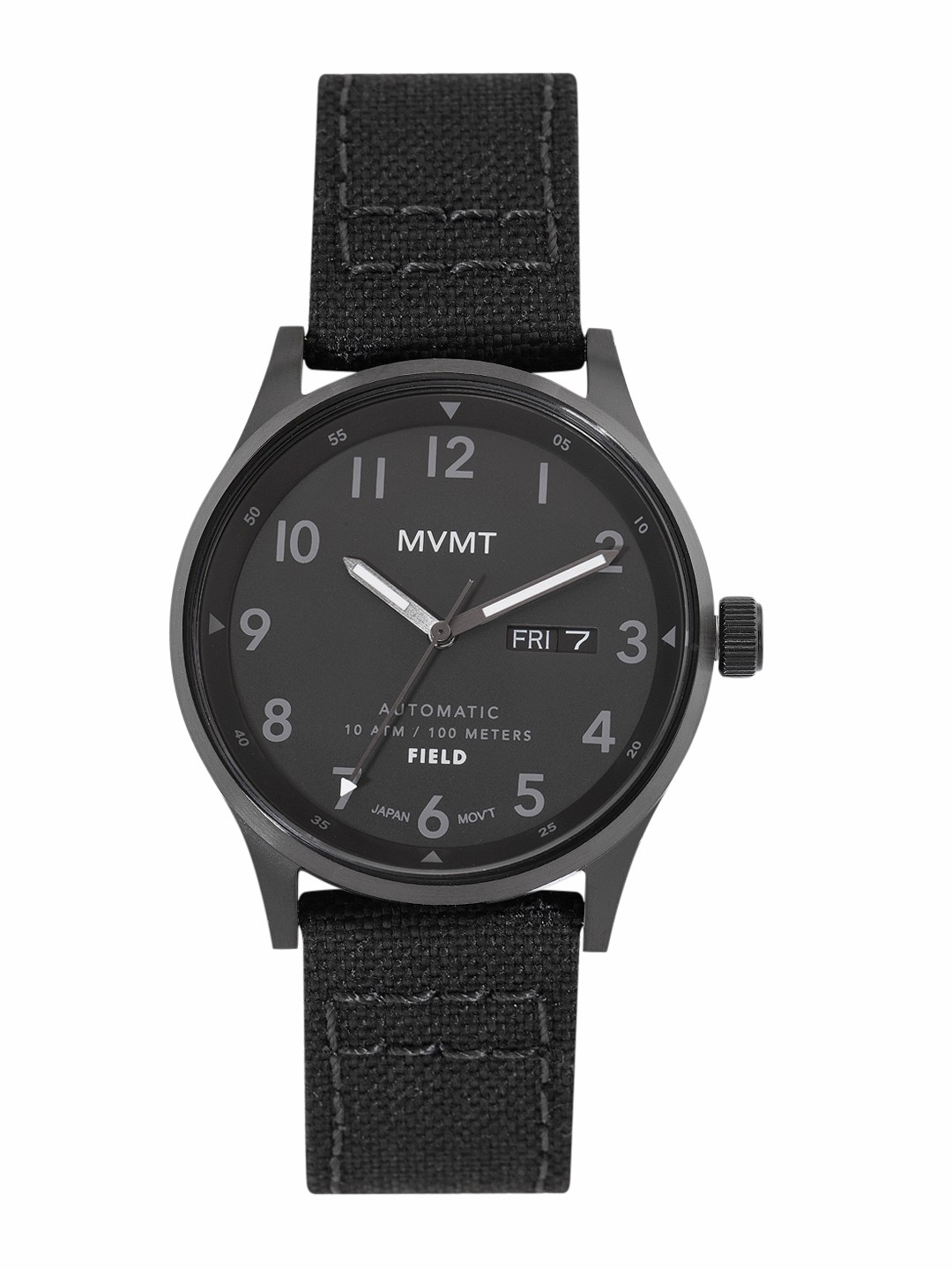 

MVMT Men Field Automatic Motion Powered Analogue Watch 28000317, Black