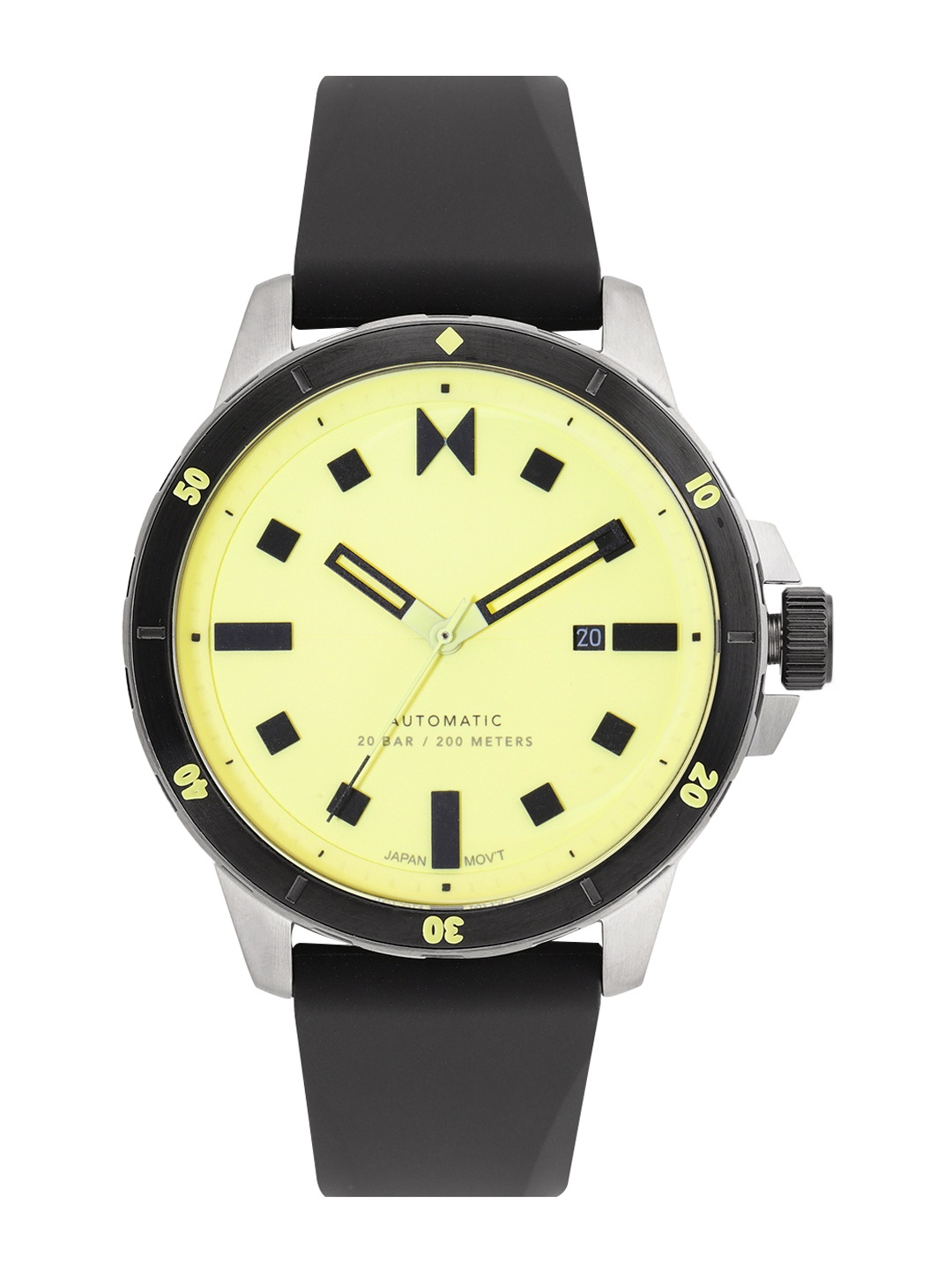

MVMT Men Minimal Sport Automatic Motion Powered Analogue Watch 28000319, Lime green