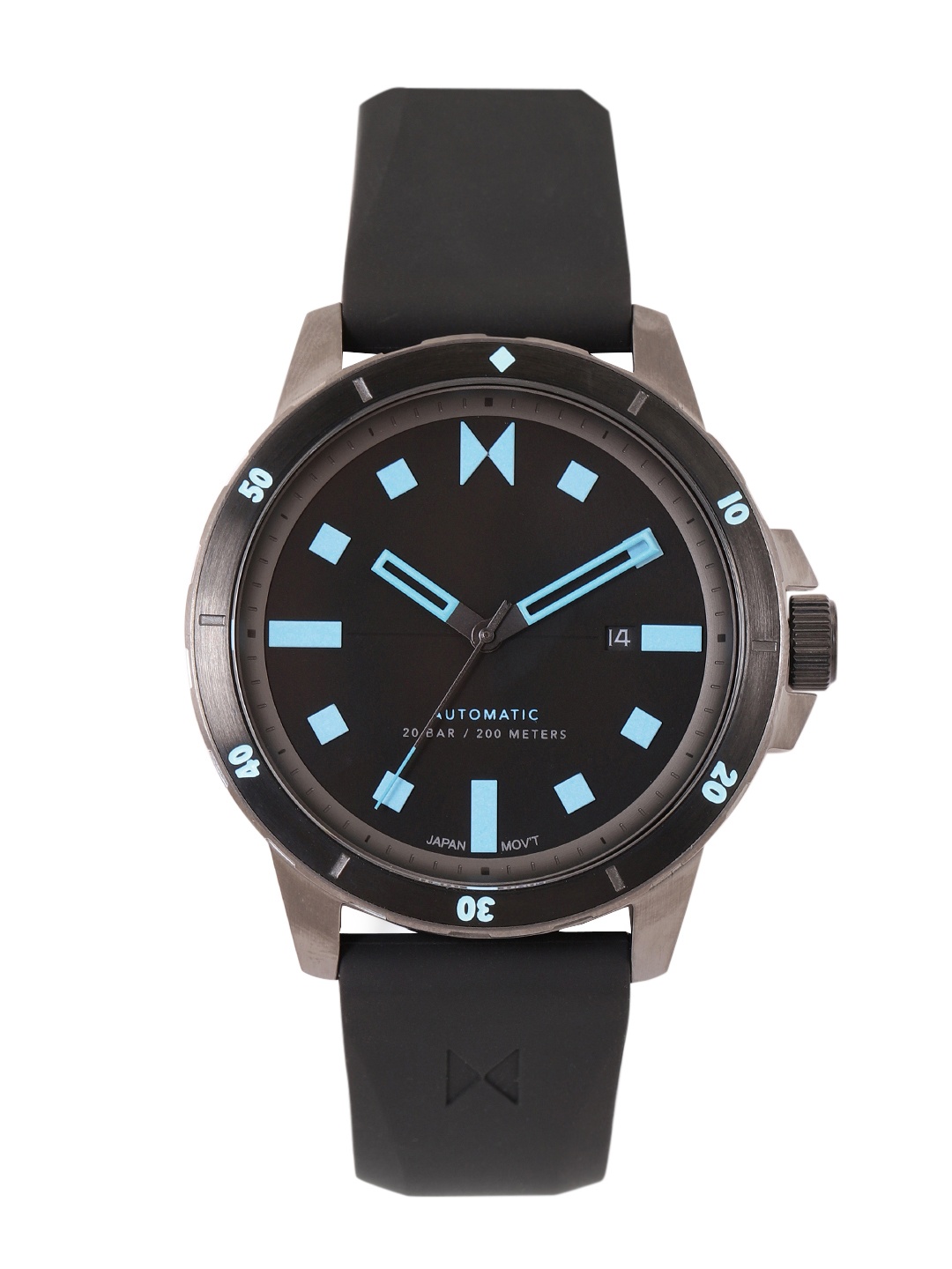 MVMT Men Minimal Sport Automatic Motion Powered Analogue Watch 28000320, Black