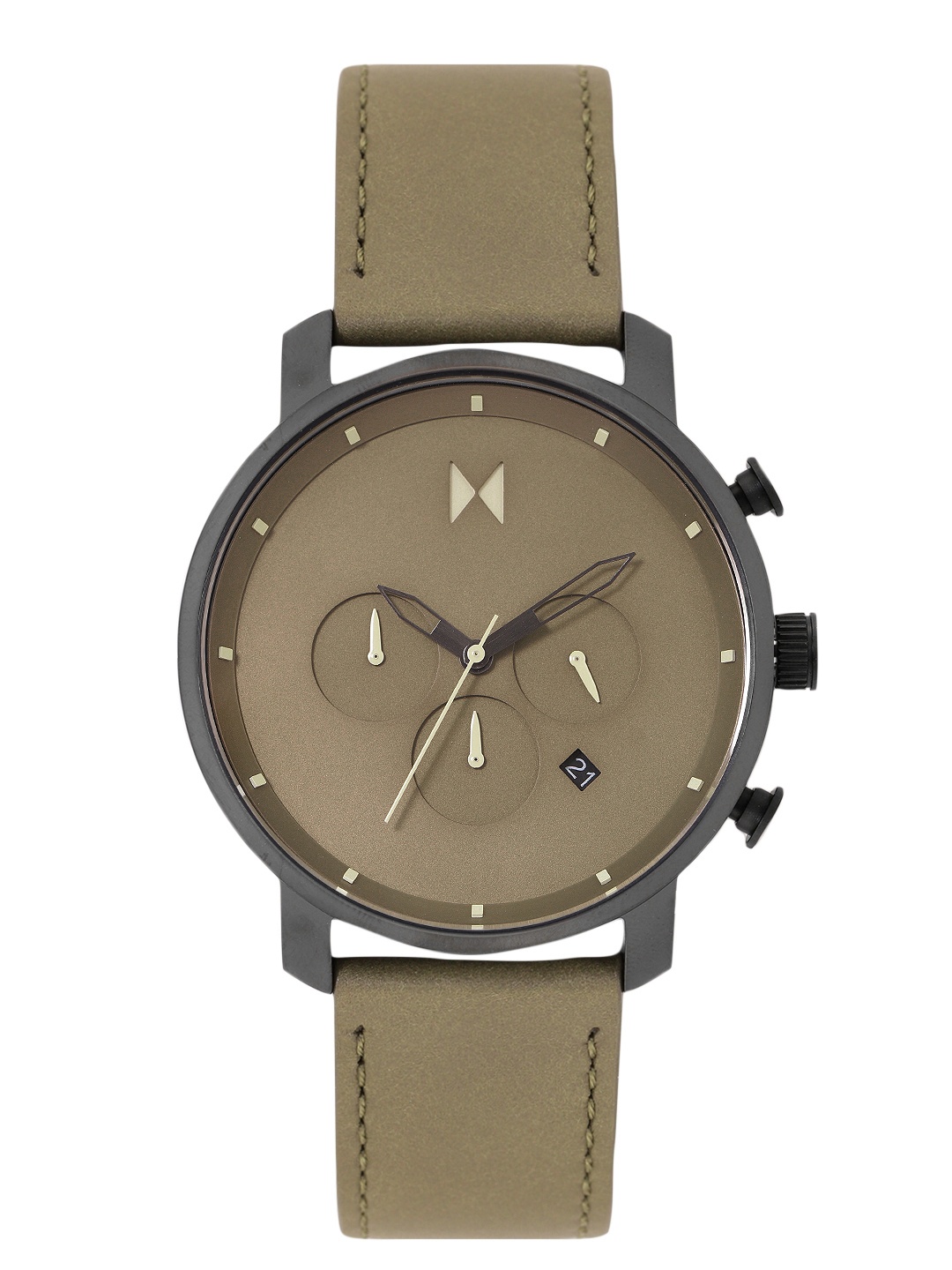 

MVMT Men Leather Straps Analogue Chronograph Watch 28000287, Khaki