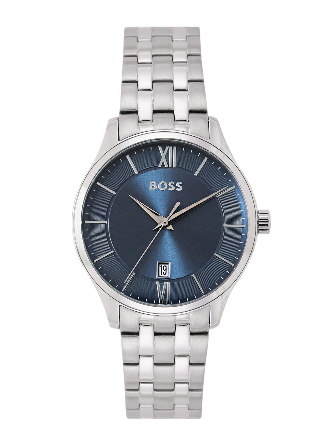 

Hugo Boss Men Elite Stainless Steel Bracelet Style Analogue Watch 1513895, Blue