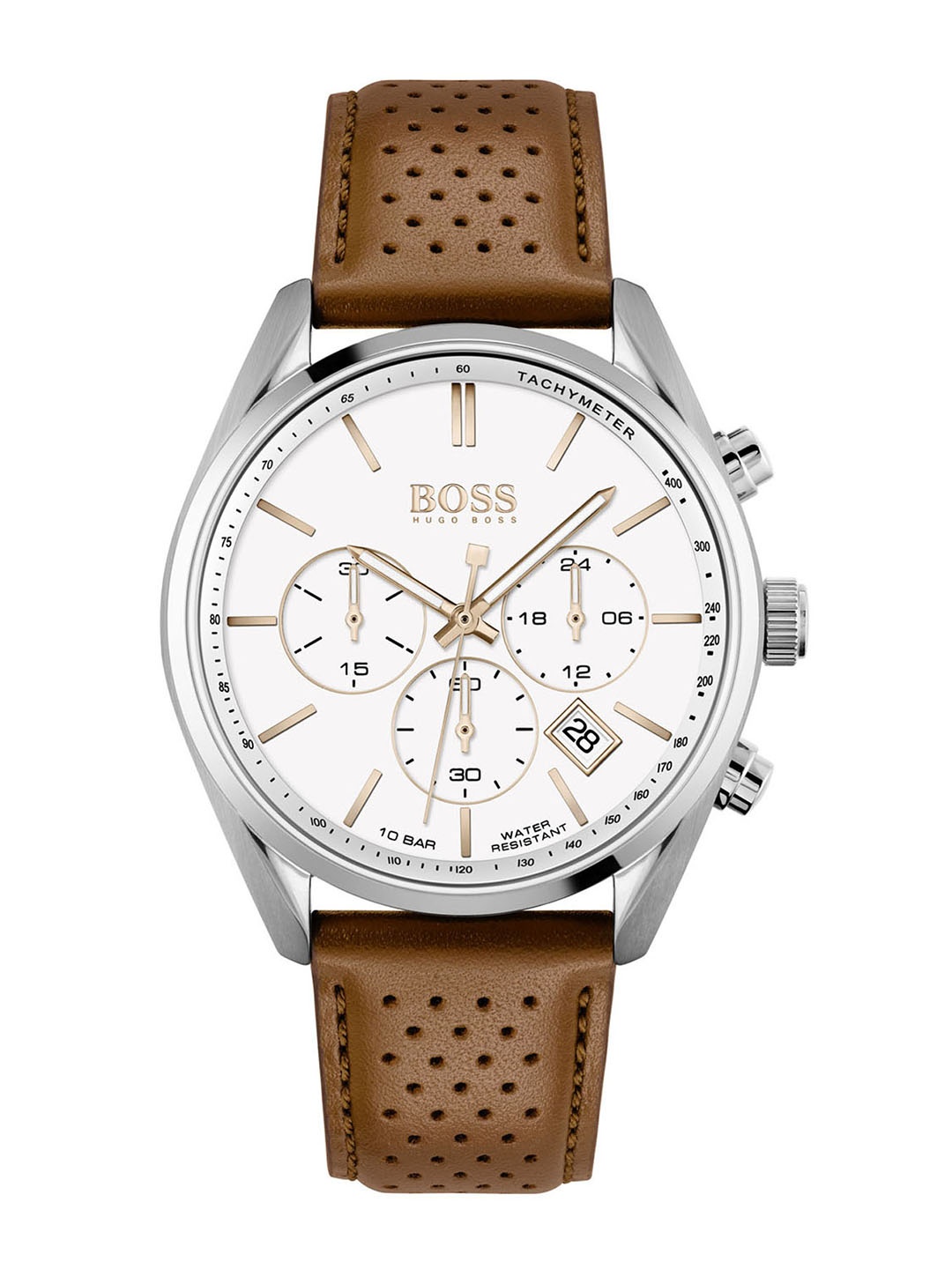 

Hugo Boss Men Champion Chronograph Analogue Watch 1513879, White