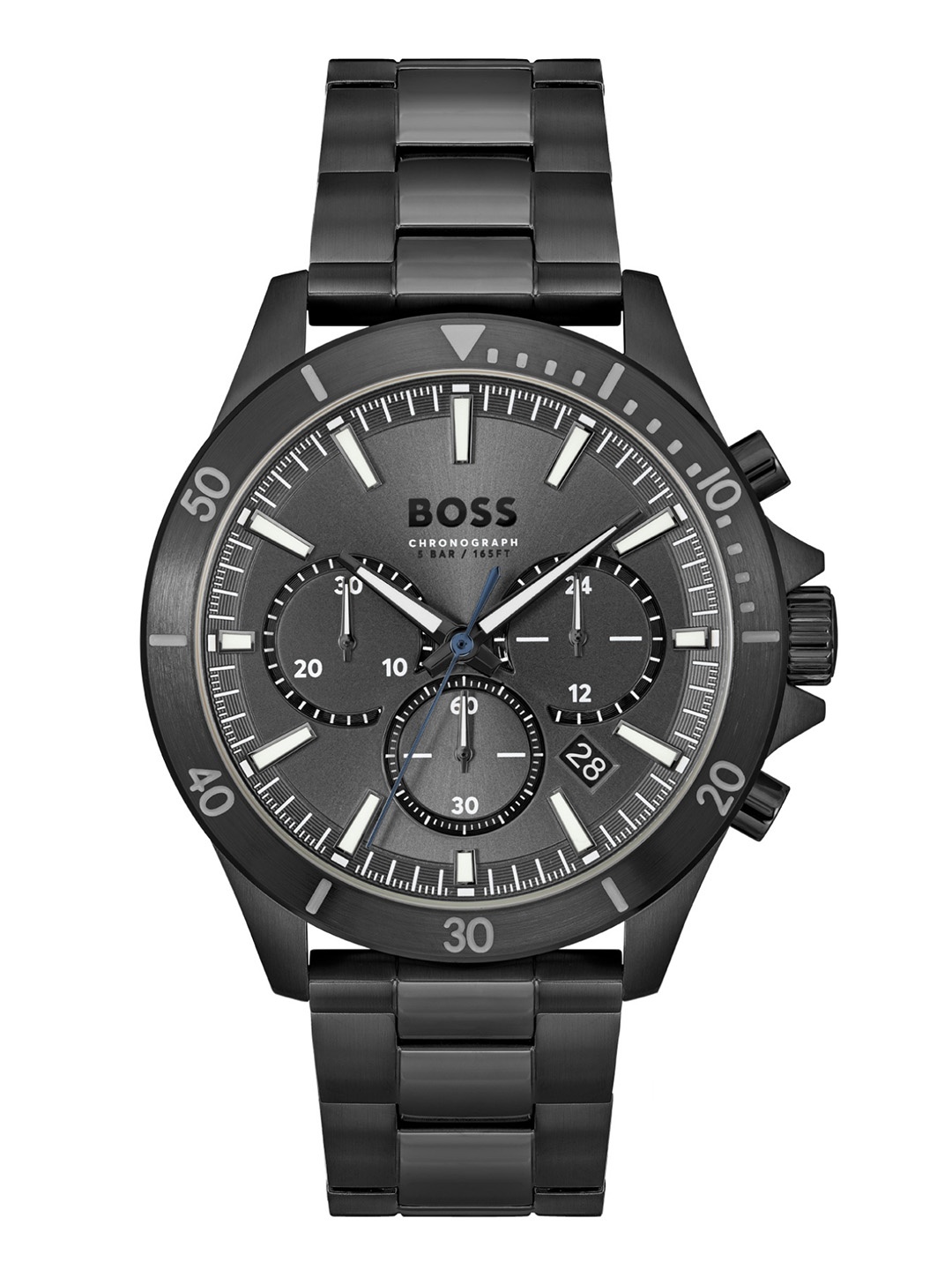 

Hugo Boss Men Troper Bracelet Style Analogue Chronograph Watch 1514058, Grey