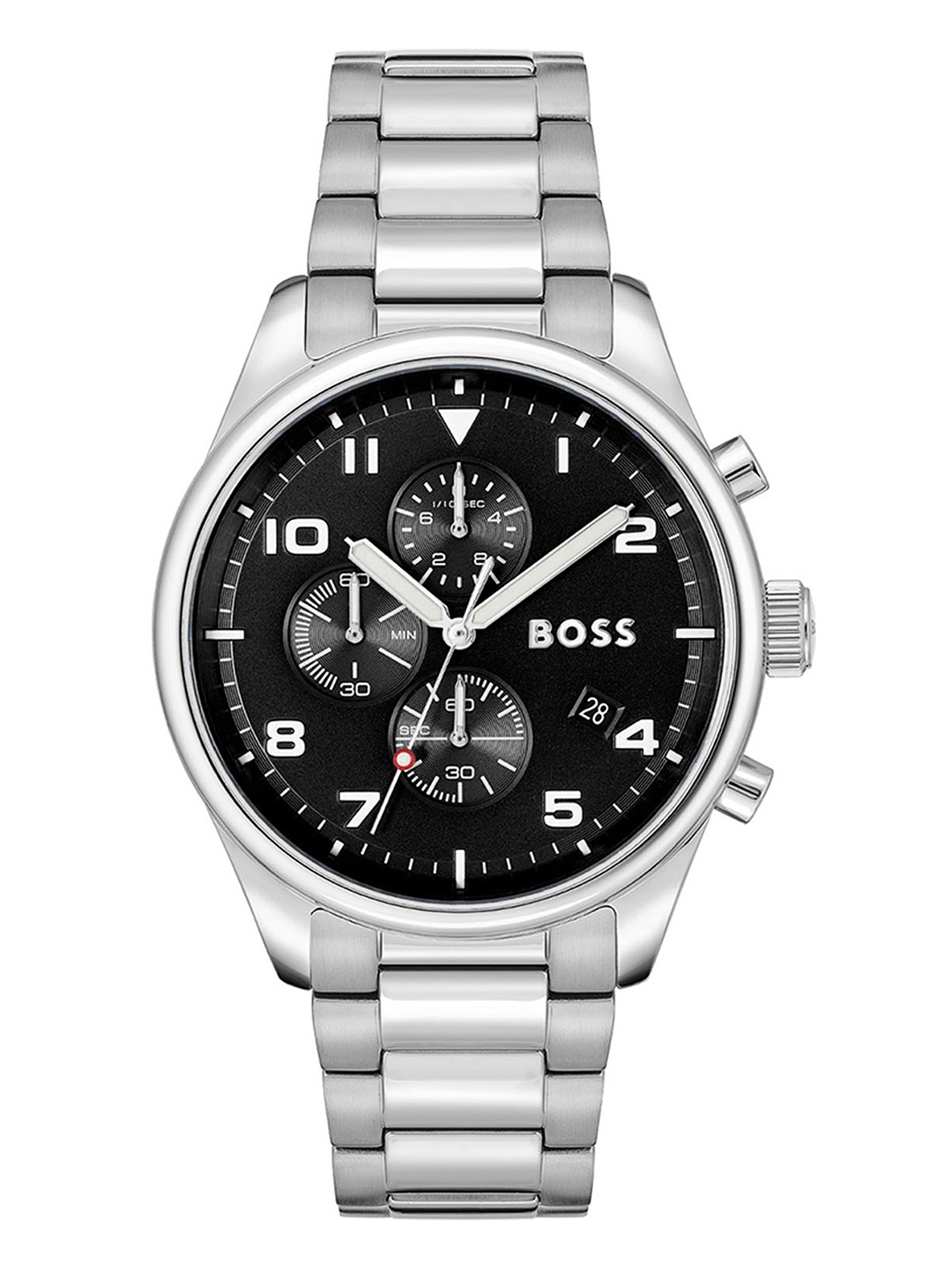 

Hugo Boss Men View Bracelet Style Analogue Chronograph Watch 1514008-Black