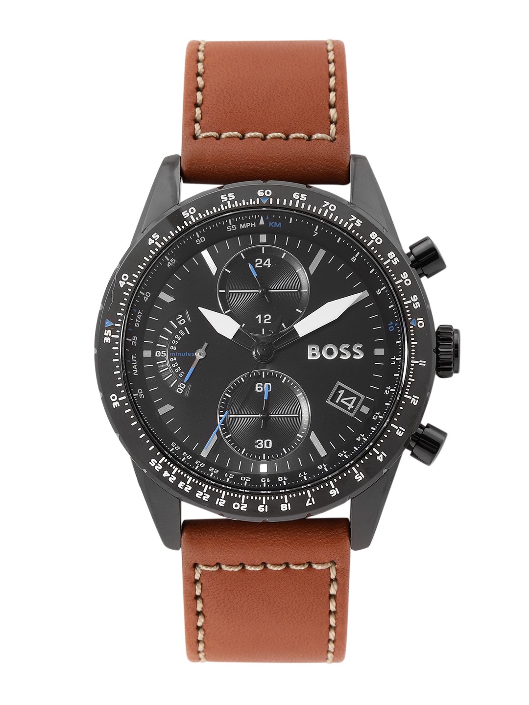

Hugo Boss Men Pilot Edition Chronograph Analogue Watch 1513851, Black
